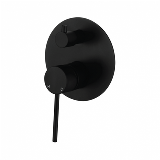 Star Mini Matte Black 35mm Shower Divertor