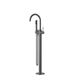 Star Gun Metal Freestanding Bath Spout with Shower