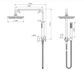 Star Gun Metal Combination Shower No Rail