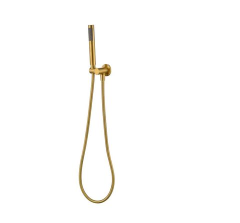 Star PVD Polished Brass Handshower on Bracket