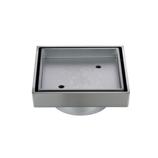 MN Tile Insert 115mm/75mm Outlet Electroplated Brushed Chrome