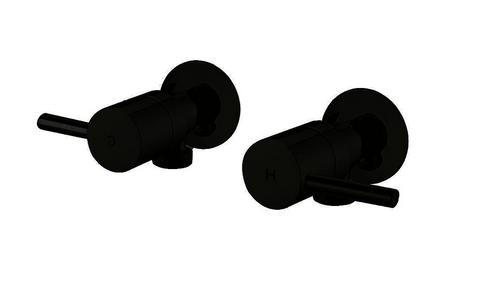 Ramsay Round Black Washing Machine Set 1/4 Turn