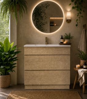 Zara 900 Vanity  Natural Oak