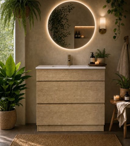 Zara 900 Vanity  Natural Oak