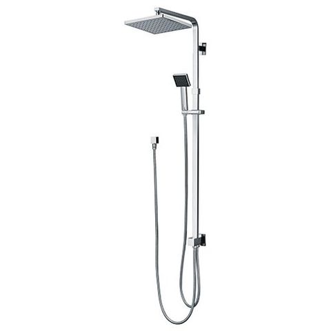 CHAO Renovator Square Chrome Combination Shower Rail Set