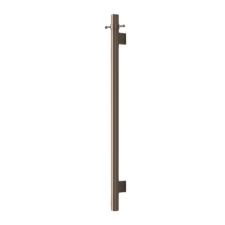 MIRAGE VERTICAL HEATED TOWEL RAIL 1000X120MM INC 12V TRANSFORMER ANTIQUE BRASS