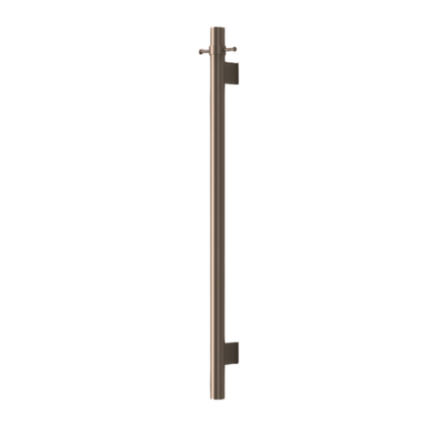 MIRAGE VERTICAL HEATED TOWEL RAIL 1000X120MM INC 12V TRANSFORMER ANTIQUE BRASS