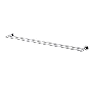 Star Round Chrome Double Towel Rail 900mm