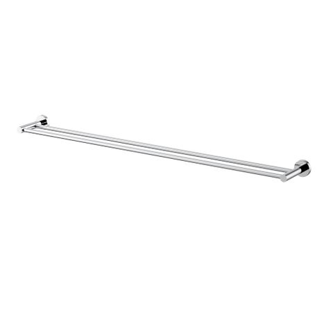 Star Round Chrome Double Towel Rail 900mm