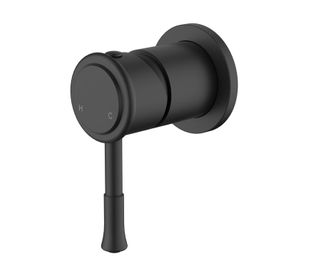 Montpellier Matt Black Small Backplate Shower Mixer Trim Kits Only