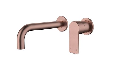 Nova Wall Combination Dipped Spout Pvd Champagne