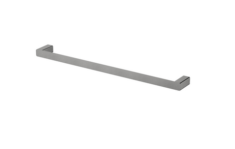 Nova Electroplated Gunmetal Single Towel Rail 600mm