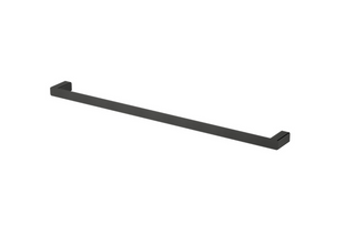 Nova Electroplated Matt Black Single Towel Rail 750mm