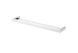 Nova Electroplated Chrome Double Towel Rail 600mm