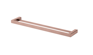 Nova Pvd Champagne Double Towel Rail 600mm