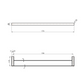 Nova Pvd Dusk Double Towel Rail 750Mm