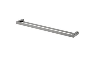 Nova Electroplated Gunmetal Double Towel Rail 750Mm