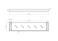 Nova Electroplated Brushed Chrome Metal Shelf