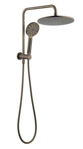 Star Compact Antique Brass Half Shower Column Set