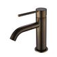 Star Minii Basin Mixer Curved Spout Electroplated Antique Brass