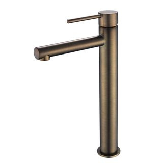 Star Mini Antique Brass 25mm High Rise Basin Mixer