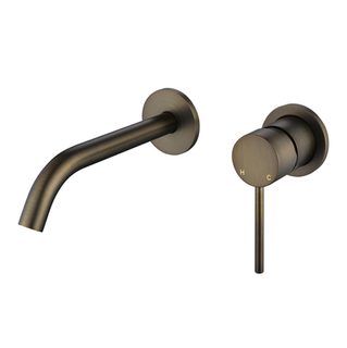 Star Mini Antique Brass 35mm Small Backplate Wall Combination