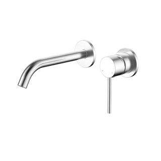 Star Mini Brushed Chrome 35mm Small Backplate Wall Combination