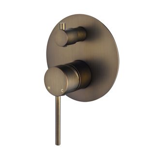Star Mini Antique Brass 35mm Shower Divertor