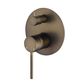 Star Mini Antique Brass 35mm Shower Divertor
