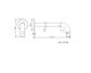 Star Mini Polished Brass Bath/Basin Spout only