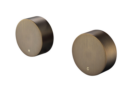 Star Mini Wall Top Assemblies Round Electroplated Antique Brass