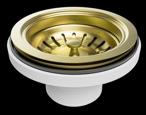 Kitchen Sink Basket Waste Brushed Gold