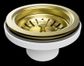 Kitchen Sink Basket Waste Brushed Gold