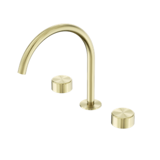 Serenity Bath/Kitchen Set Arc Spout With Metal Handle Brushed Gold