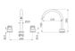 Serenity Bath/Kitchen Set Arc Spout With Marquina Black Handle Matte Black