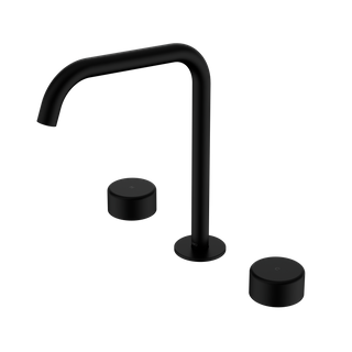 Serenity Bath/Kitchen Set Edge Spout With Metal Handle Matte Black