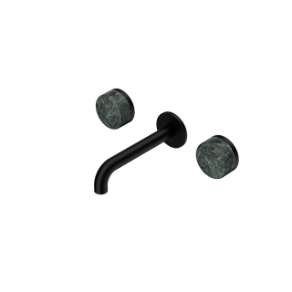 Serenity Wall Basin Set 160mm Spout With Verde Alpi Handle Matte Black