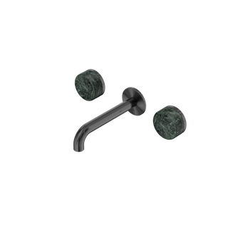 Serenity Wall Basin Set 160mm Spout With Verde Alpi Handle Gun Metal
