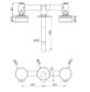 Serenity Wall Basin Set 160mm Spout With Marquina Black Handle Chrome