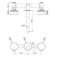 Serenity Wall Basin Set 160mm Spout With Marquina Black Handle Matte Black