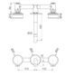 Serenity Wall Basin Set 160mm Spout With Marquina Black Handle Brushed Nickel
