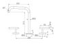 Mecca Lever Bath/Kitchen Set Edge Spout Gun Metal