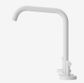 Mecca Lever Bath/Kitchen Set Edge Spout Matte White
