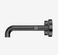 Mecca Lever Wall Basin/Bath Set 160mm Spout Gun Metal