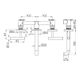 Mecca Lever Wall Basin/Bath Set 160mm Spout Gun Metal