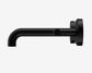 Mecca Lever Wall Basin/Bath Set 160mm Spout Matte Black