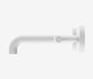 Mecca Lever Wall Basin/Bath Set 160mm Spout Matte White