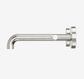 Mecca Lever Wall Basin/Bath Set 185mm Spout Brushed Nickel