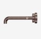 Mecca Lever Wall Basin/Bath Set 185mm Spout Brushed Bronze