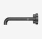 Mecca Lever Wall Basin/Bath Set 185mm Spout Gun Metal